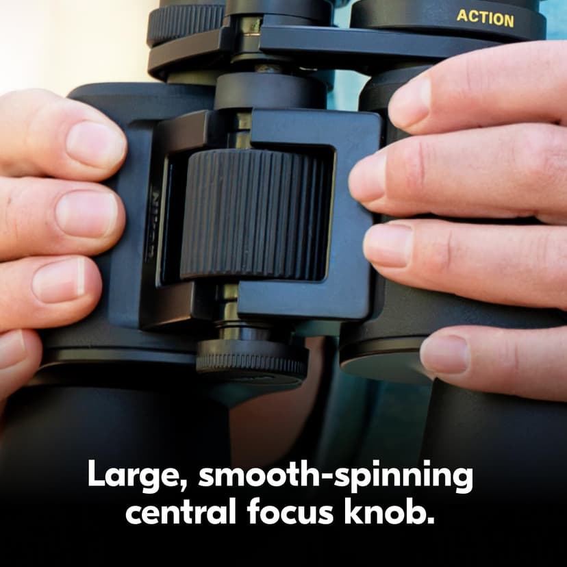 Nikon Action 8x42 Binocular | Multilayer-Coated Nikon Optics, Bright, Wide View, 8X Power, Turn-and-Slide Adjustable eyecups and Tripod-Ready Porro-Prism Design