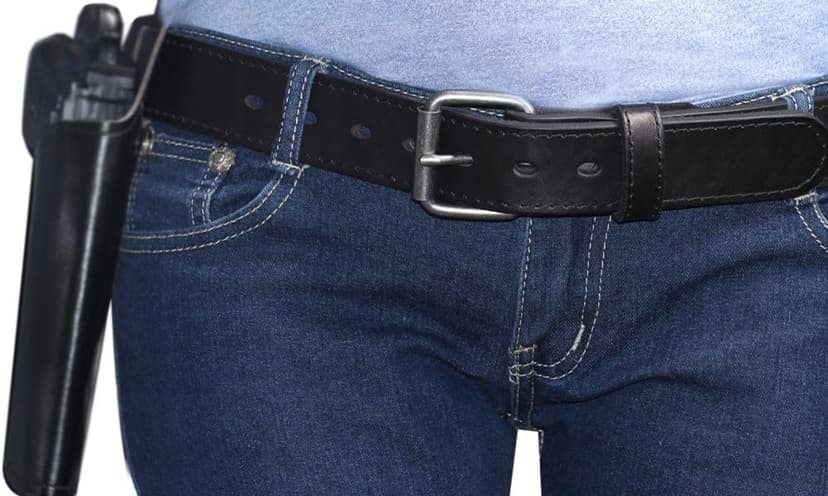 Kmioc Concealed Carry CCW Leather Gun Belt 1 1/2 inch 100% Full Grain Thick Leather Belt for Gun Carry