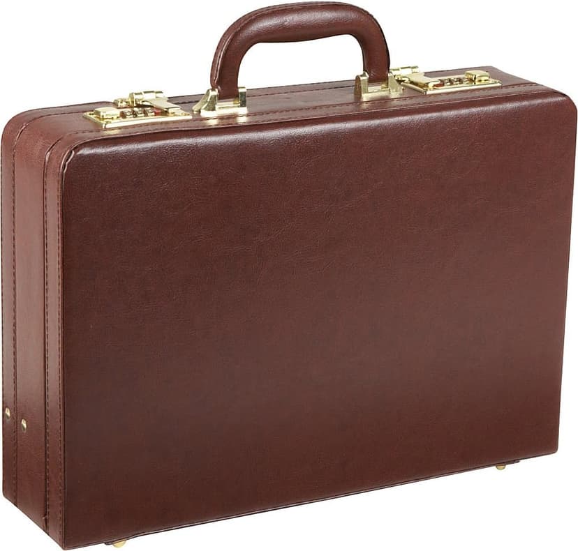 Amerileather Expandable Executive Faux Leather Attache Case (#2893-89)