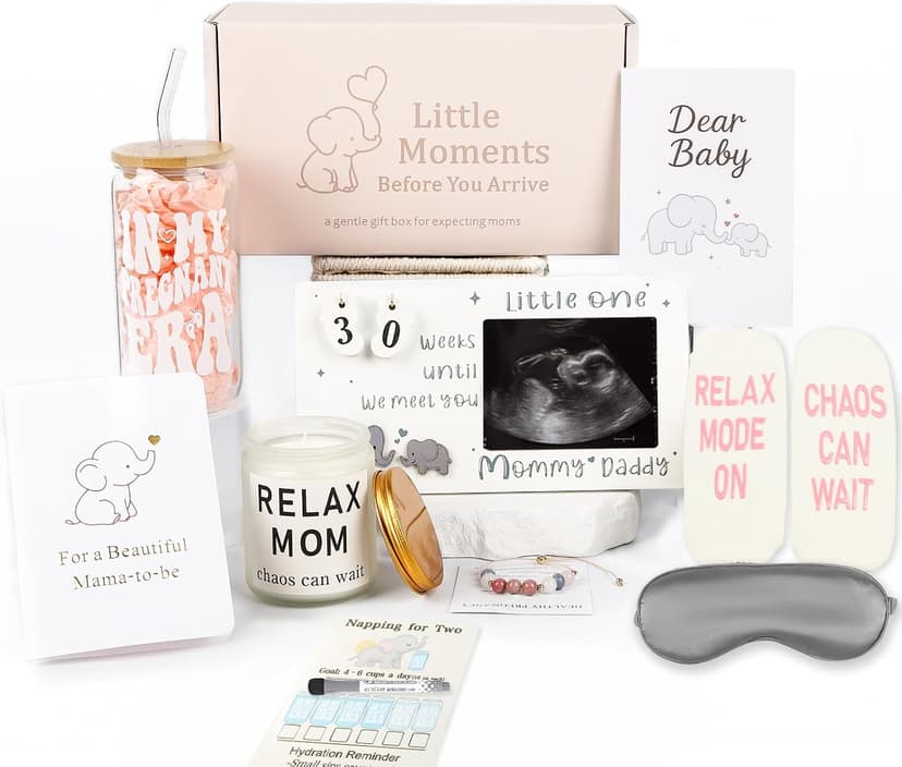 Self Care Items, Pregnant Wife, Mom to Be, First Mother's Day or 2nd Trimester Pregnancy Care Package Gift Set for First Time Mom B0FYGQWGRX