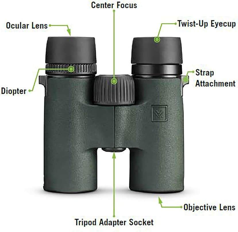 Vortex Bantam HD 6.5x32 Youth Binoculars - HD Optical System, XR Lens Coatings, Rubber Armor, Tripod Adaptable, Waterproof, Fogproof, Shockproof - Unlimited, Unconditional Warranty