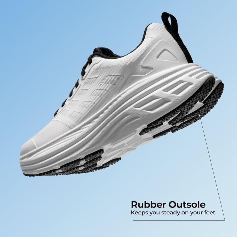 NORTIV 8 Women's Walking Shoes Cushion Running Tennis Shoes ActiveFloat Non-Slip Comfortable Breathable Workout Gym Sports Athletic Fashion Sneakers