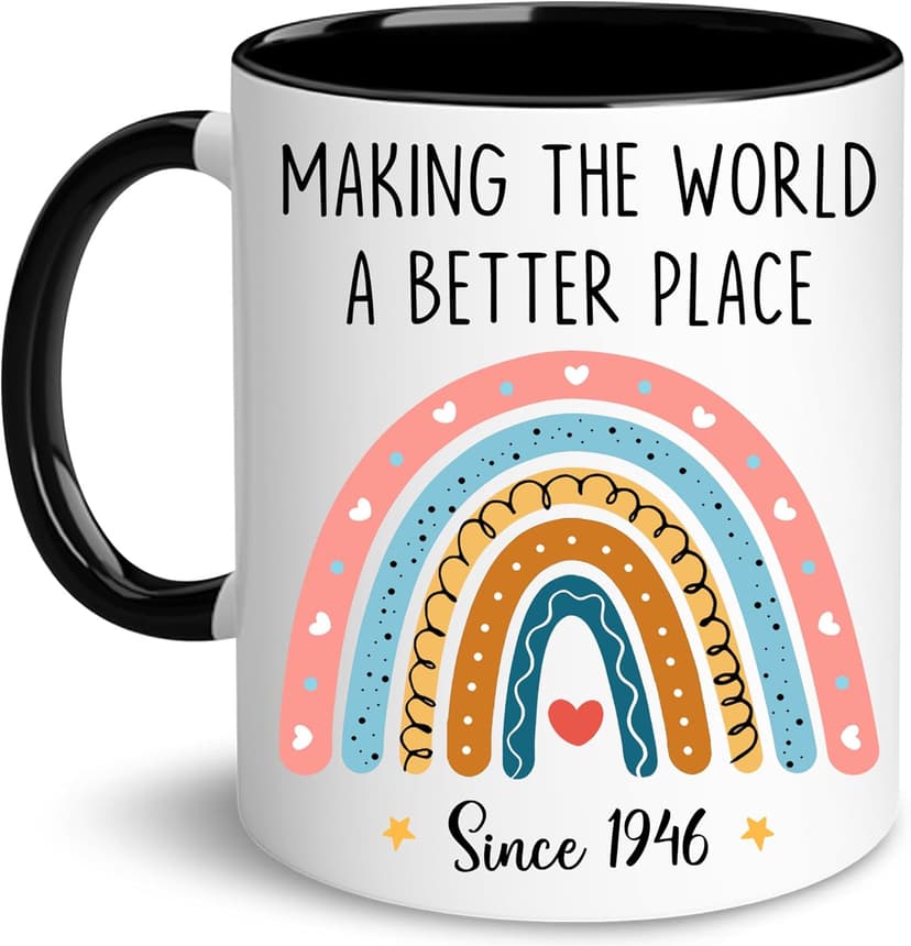 GLAKEUN 1946 Making Mug - Happy 80 Year Old 1946 Presents - 80th Present Ideas - 80th Birthday Mug, Unique Gifts for Her - Him, Men, Women, Wife, Sister, Best Friend - Funny Gag Coffee Cup
