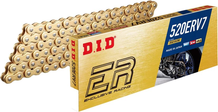 DID (520ERV7150ZB) Gold 150 Link High Performance ERV7 Series X-Ring Chain with Connecting Link