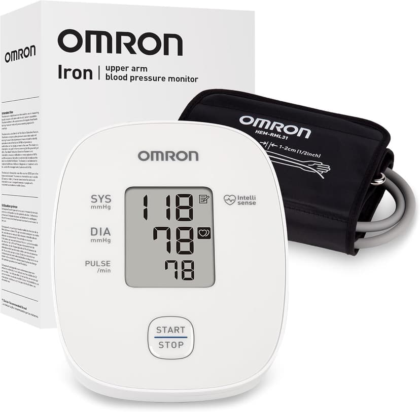 OMRON Iron Blood Pressure Monitor for Home Use & Upper Arm Blood Pressure Cuff - #1 Doctor & Pharmacist Recommended Brand - Clinically Validated