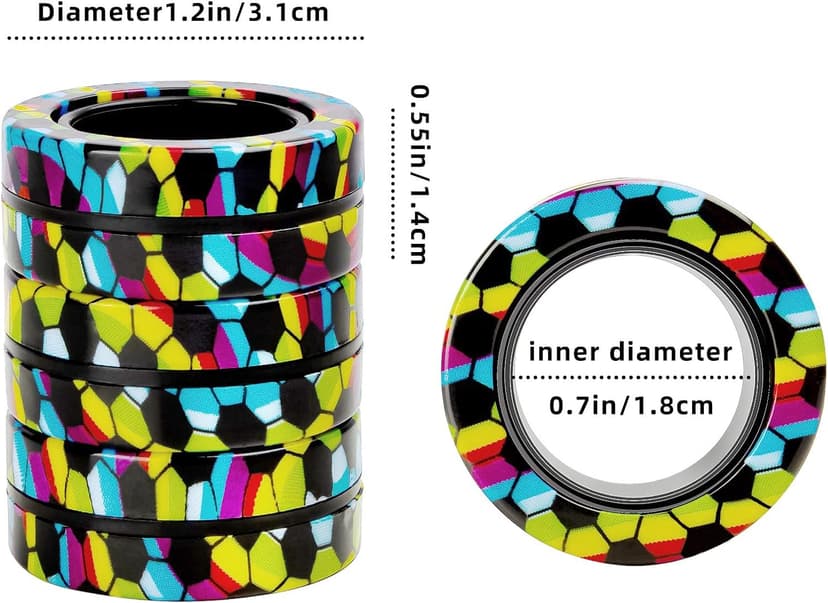 Magnetic Rings Fidget Toy Set, Idea ADHD Fidget Toys, Adult Fidget Magnets Spinner Rings for Anxiety Relief Therapy, Fidget Pack Great Gift for Adults Teens Kids Easter Basket Stuffers (3PCS) B09995133G