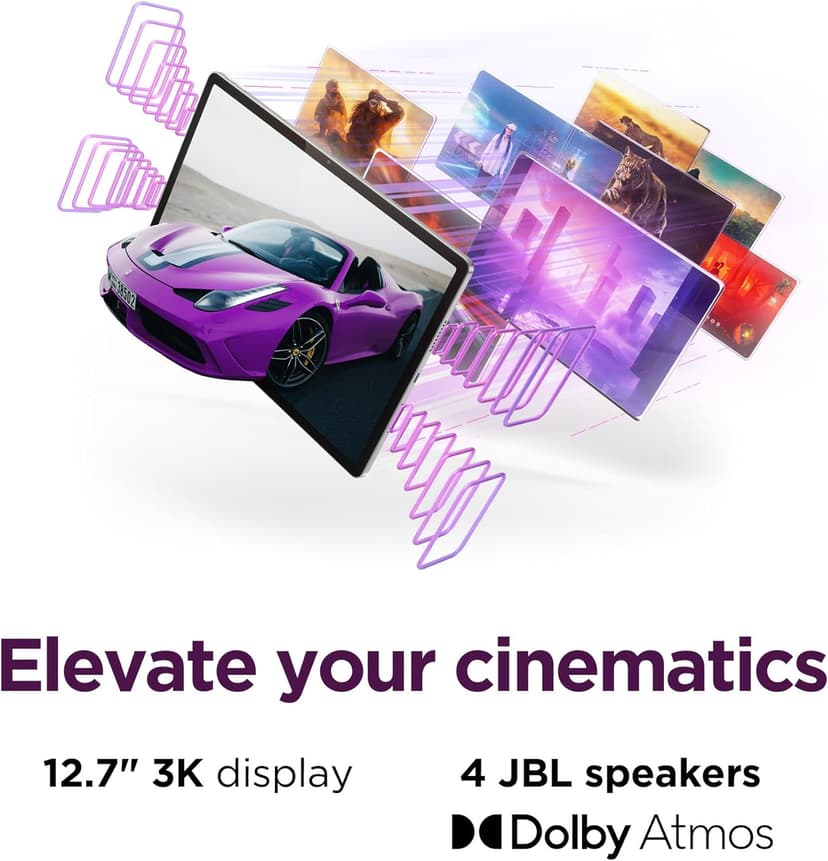 Lenovo Idea Tab Pro with Google Gemini - Student Tablet - 12.7” 3K LCD Display - 8 GB Memory - 128 GB Storage - MediaTek Dimensity 8300 - Includes Pen and Folio Case