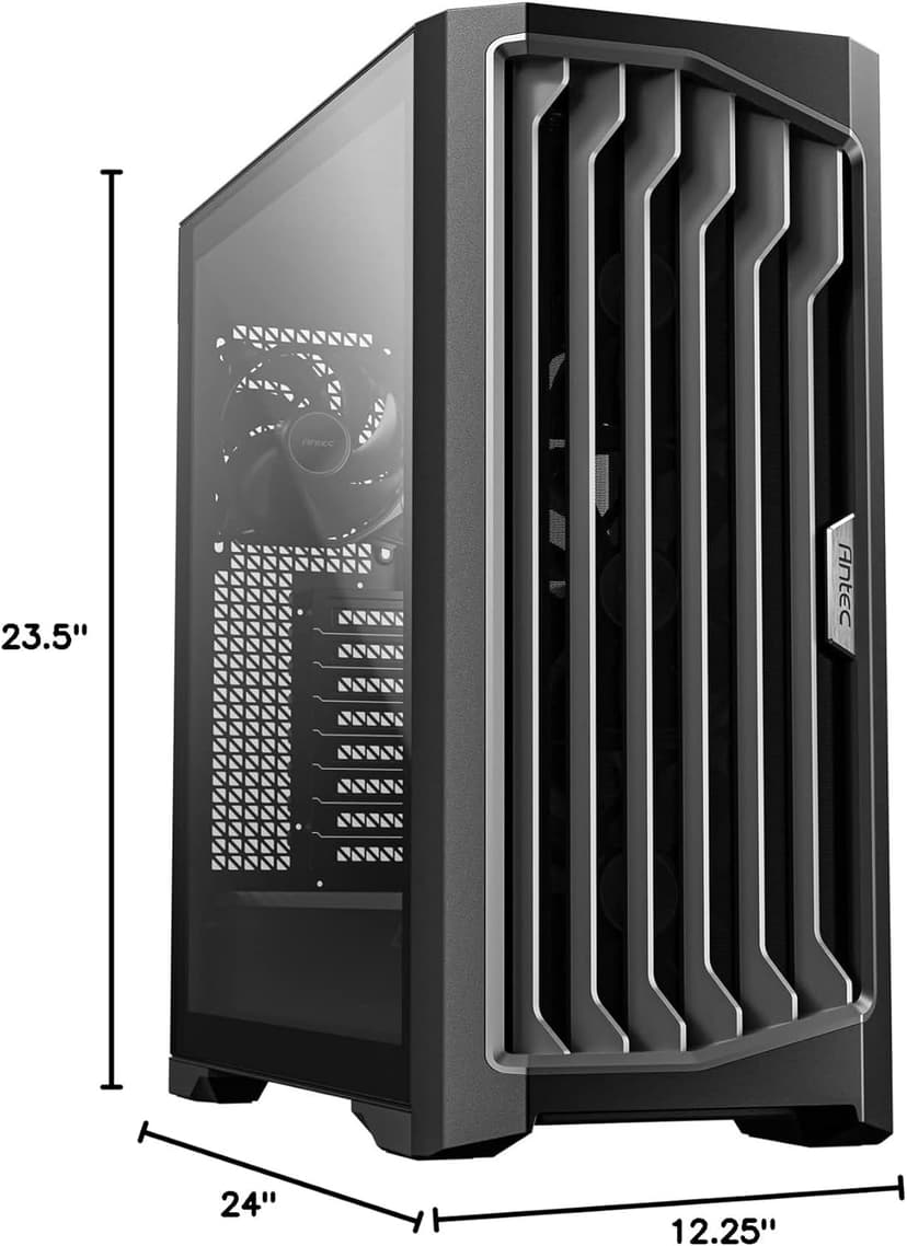 Antec Performance 1 FT, Full Tower, RTX40 Fully Compatible, Temp Display, 4 x Storm T3 PWM Fans, Type-C, Dual TG Side Panels, Removable Top Bracket, High Airflow Mesh Front Panel, E-ATX PC Gaming Case