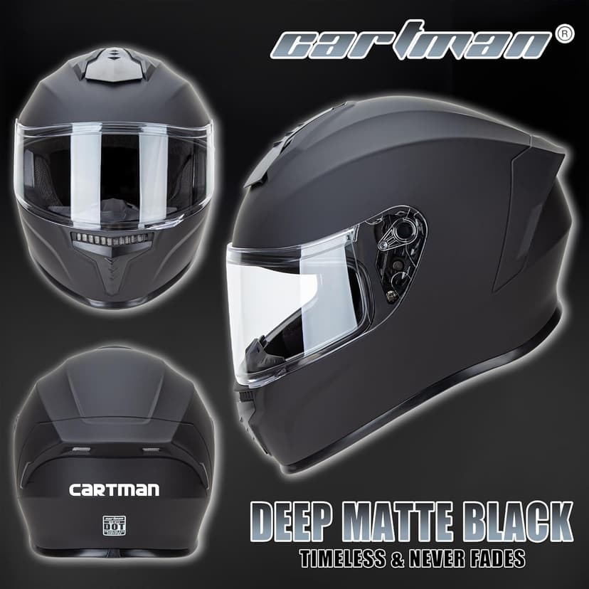 Cartman DOT Approved Motorcycle Helmet - Full Face Helmet