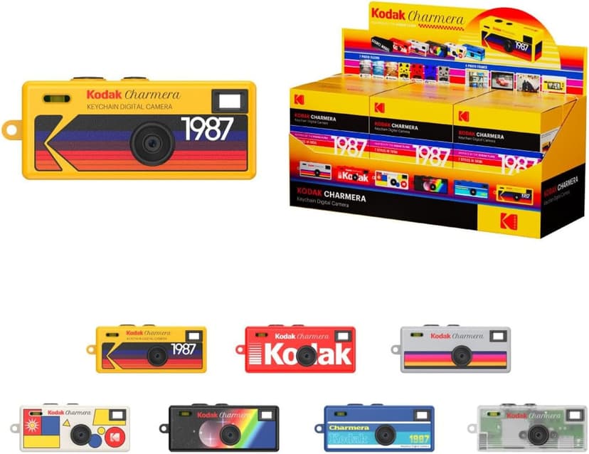 KODAK CHARMERA Keychain Digital Camera Blind Box Single Box (1PC),Mini Camera,Digicam,Video Recording,Bag Charm,1.6 Megapixels,Micro SD Card Slot,for Beginners Teens and Adults B0FKBDT8FR