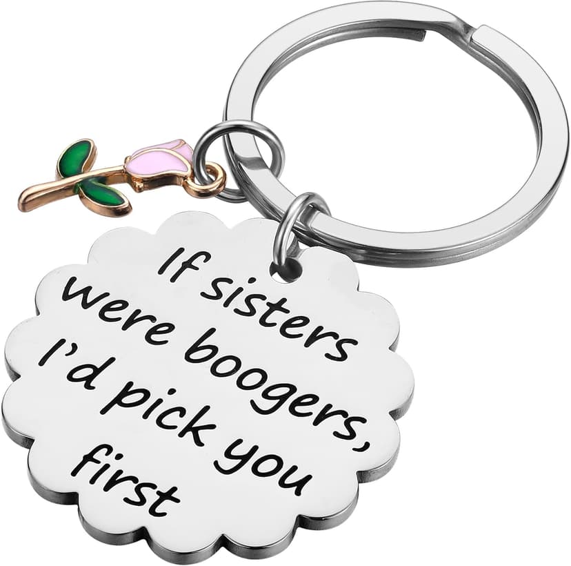 iJuqi Sister Christmas Gifts from Sisters - Big Middle Little Sisters Keychain Birthday Gifts for Sister
