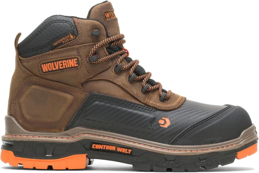 Wolverine Men's Overpass Composite Toe Waterproof Work Boots
