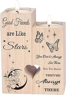 Friendship Gifts for Women, Gifts for Friends Best Friend Birthday Gifts Gifts for Women, Candlestick Creative Gifts