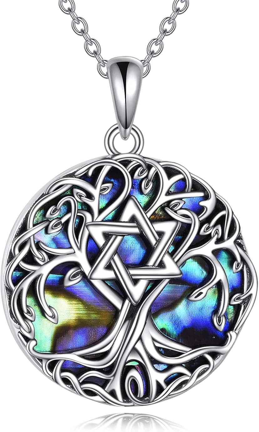 YFN Tree of Life Necklace Sterling Silver Celtic Knot Tree Pendant Jewelry Gifts for Women Men B0C2HGKN93