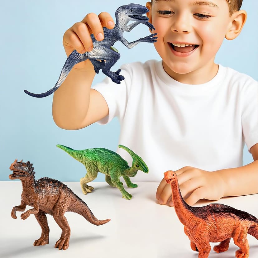 Kiddiworld Dinosaur Toys for 3 4 5 Year Old Boys Gifts, Dinosaurs Toys for Kids 3-5-7, Dino Figures Activity Play Mat Christmas Birthday Gifts for Girls Toddler Toy Age 2-4