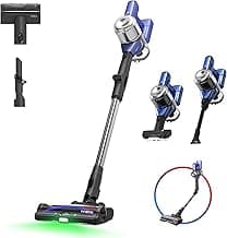 Tineco Pure ONE S50 Pro Cordless Stick Vacuum Cleaner, 200AW Powerful Suction, Zero Tangle Brush, 95Min Runtime, 180° Foldable Tube, 120° Green Light, Easily Tackles Large Debris Stick Vacuum