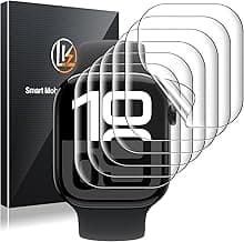 LK 6 Pack for Apple Watch Series 11 Screen Protector 46mm Series 10 [Flexible TPU Not Glass] Self-Healing, Max Coverage, Bubble Free, HD Clear Screen Protector for iWatch S11/S10 46mm, Anti-Scratch