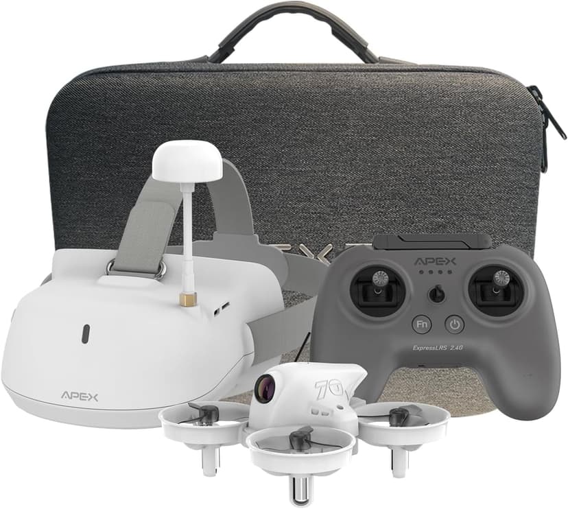 APEXFPV FPV Drone Kit,FPV Goggles Beginners Drone,Indoor&Outdoor drone,Trainer Mode,Turtle Mode,Black Box,Anti-loss Beeper,Optical Flow Fixed Point,Drop-resistant,Have Video Tutorials.VR70-4.0