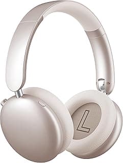 Wentronic Y06 Noise Cancelling Headphones,58H Playtime and 5 EQ Music Modes Wireless Over Ear Bluetooth Headphones with Microphone,Lossless Audio,Multipoint Connection,Foldable,Lightweight,Starlight