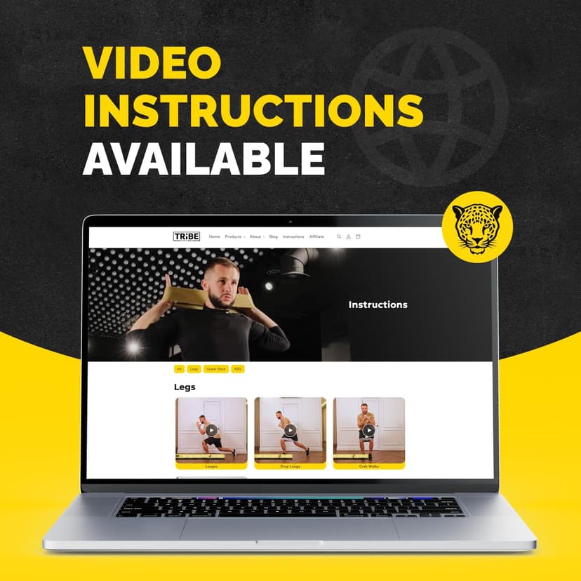 Tribe Lifting Fabric Resistance Bands for Legs - Workout Bands Resistance Bands for Men and Women - Booty Bands for Working Out - Exercise Bands Resistance Bands Set - Elastic Bands for Exercise