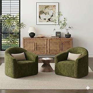 KISLOT 2 PCS Frameless Accent Chair,Full Sponge Cloud-Like Comfy Sofa Chair for Living Room,Zero Assembly Cloud Couch Reading Chair,Ergonomic Small Space Seating for Bedroom,Home Office
