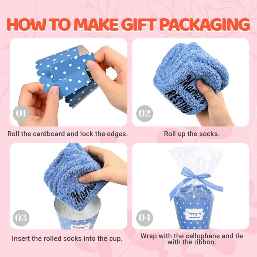 HAPPYPOP Pregnant Mom Gifts - Maternity Socks for Expectant Mothers, Thoughtful Choices for IVF Journeys B0CPXZW417