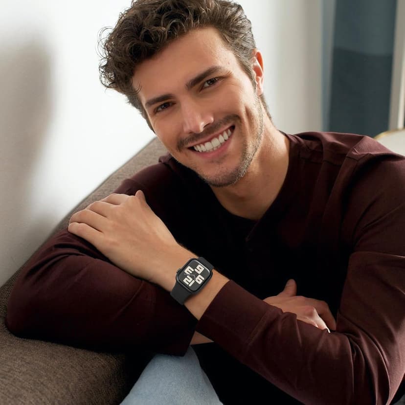 Sport Band Compatible with Apple Watch Band 44mm 45mm 46mm 40mm 42mm 38mm 41mm 49mm, Soft Silicone Waterproof Replacement Strap for iWatch Watch Series 11 10 9 8 7 6 5 4 3 2 1 SE Ultra Women Men