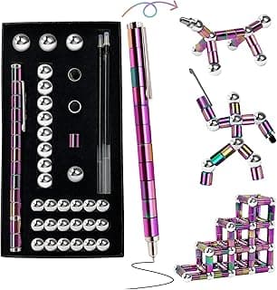 Fidget Pen Toys For Ages 8-13 - Magnetic Pen Magnets For Kids - Teen Girl Boy Gift Trendy Stuff - Gift For Teenage Boys Girls - Cool Things Toy For Boy Age 8-12 - Gift For 10 11 12 13 14 Year Old Girl
