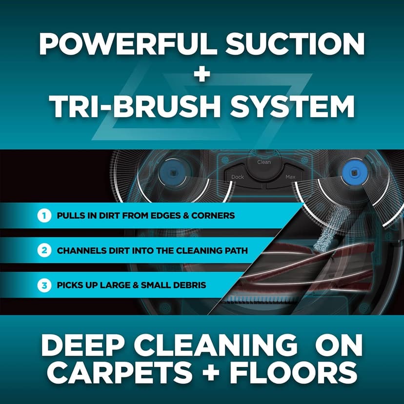 Shark AV753 ION Robotic Vacuum, Wi-Fi Connected, 120min Runtime, Compatible with Alexa, Multi-Surface Cleaning, Gray (Renewed)