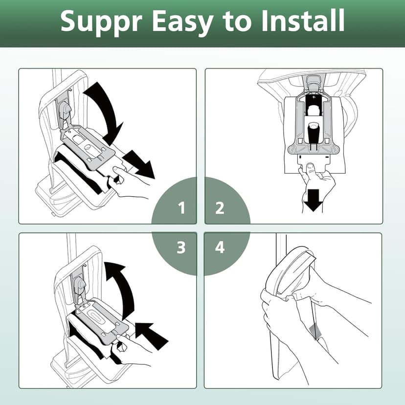16 Packs Vacuum Bags for Oreck Type CC, Compatible with All Oreck XL Upright Vacuum Cleaner - Replaces Part # CCPK8DW