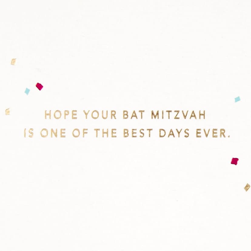 Hallmark Signature Bat Mitzvah Card (Best Day Ever) B0CFBY6PXL