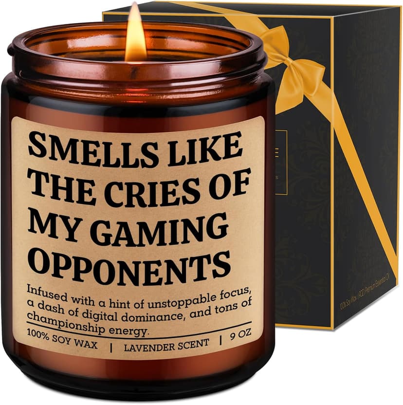Gamer Gifts for Video Game Lover, Cool Christmas, Birthday Gifts for Gamer Boyfriend, Son, Husband, Dad, Girl, Gaming Stuff LEADO Video Game Candle - Gifts for Gamers Men, Gaming Gifts for Women, Boy B0FY1HKB8B