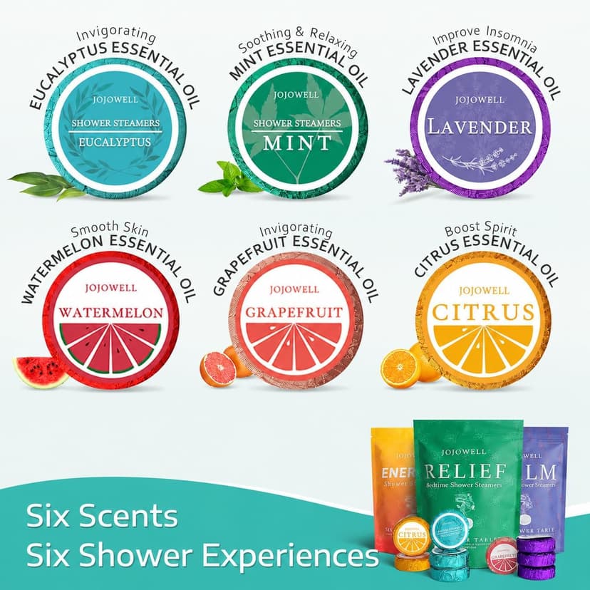 Shower Steamers Aromatherapy - 18 Pack Gifts for Women, Organic Essential Oils, Self Care, Birthday Gifts for Women, Men, Mom, Teen, Relaxation Home SPA Christmas