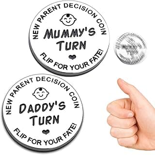 Funny Baby Gift New Parents Decision Gift,Pregnancy Gifts New Dad Mom Gifts,New Parents Gifts for Couples Halloween Thanksgiving for First Time to be Moms Dads Daddy Mummy Double Sided