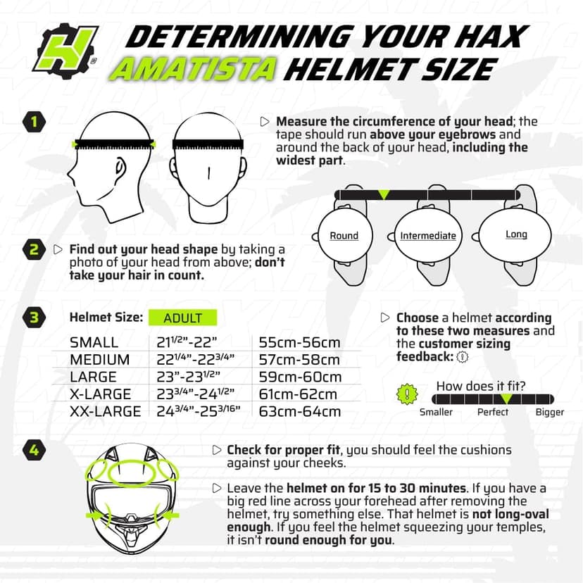 HAX Amatista Modular Flip-Up Dual Visor Motorcycle Helmet - DOT/ECE Approved, Lightweight, Comfortable, and Stylish Helmet for Men and Women (Matte Black XXL)
