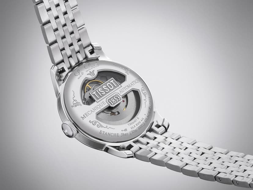 Tissot Mens Tissot Le Locle Powermatic 80 20th Anniversary 316L Stainless Steel case Automatic Watches, Grey, Stainless Steel, 19 (T0064071103303)