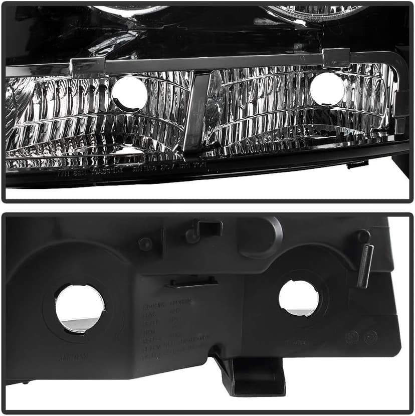 ACANII - For Black 2007-2014 Chevy Suburban Tahoe Avalanche Headlights Aftermarket Driver + Passenger Side
