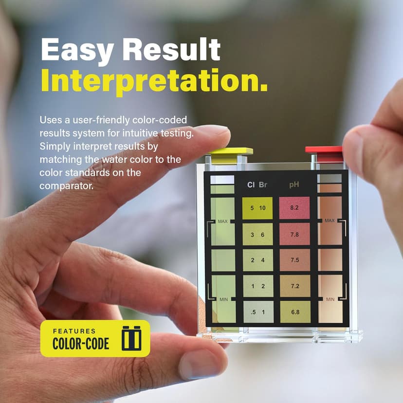 Lupo 3-in-1 Pool Test Kit | Pool Testing Kit for Residential Swimming Pools & Spas for Testing Total Chlorine, Total Bromine & pH | Pool Chemical Test for Quick & Accurate at-Home Pool Water Testing