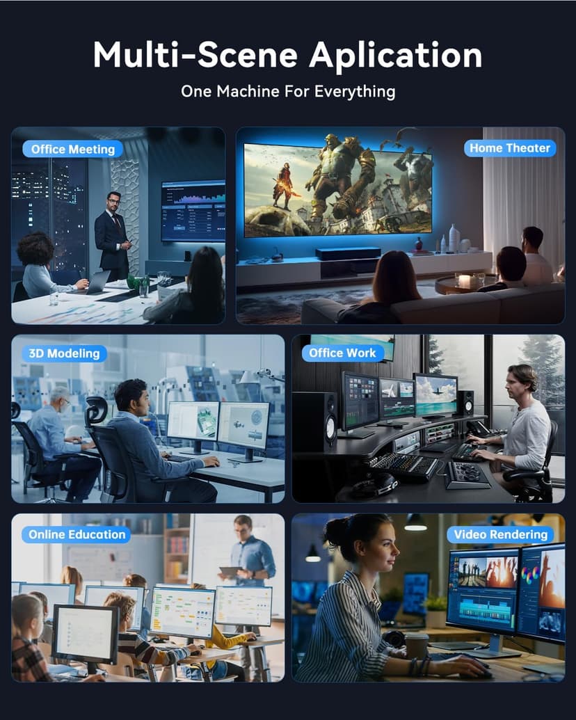 ACEMAGIC M1 Mini PC, Intel Core i9-11900H 32GB DDR4 1TB SSD, Mini Computers (4.9GHz, 8C/16T) PCIe3.0 Type-C/LAN 2.5G/HDMI/DP, 4K Triple Display 11 Pro Mini Desktop PC BT5.2/WiFi6/BT/for Home/Office