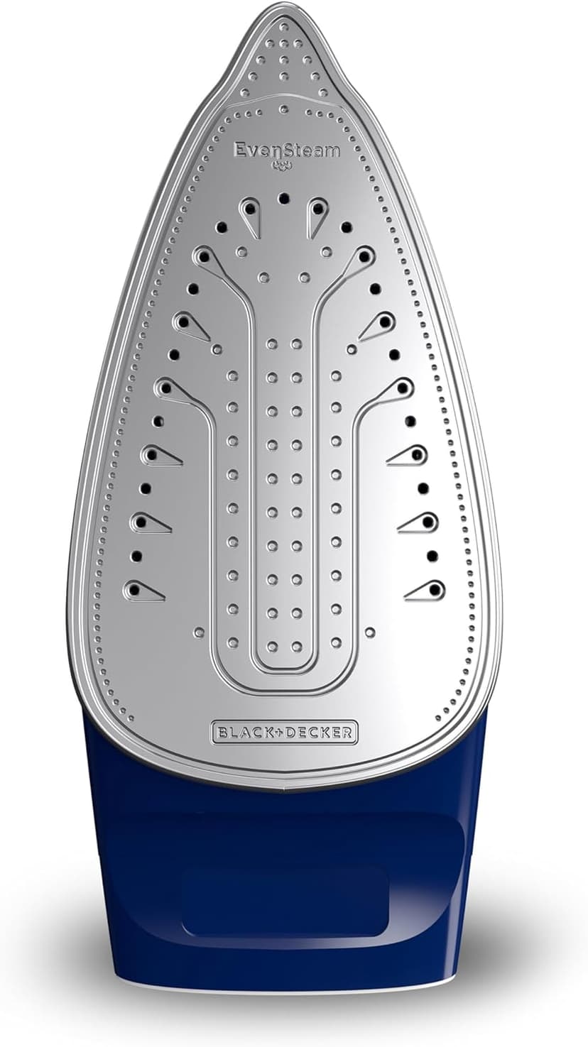 BLACK+DECKER One Step Steam Iron, EvenSteam Soleplate & Smart Steam Control with Easy-Fill Water Tank and 3-way Automatic Shutoff