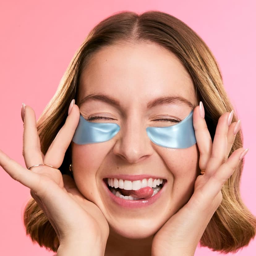grace & stella Award Winning Under Eye Mask Reduce Dark Circles, Puffy Eyes, Undereye Bags, Wrinkles, Gel Under Eye Patches, Small Gifts for Women, Gifts Under 10 Dollars, Vegan (6 Pairs, Blue) B0C4G16NBX