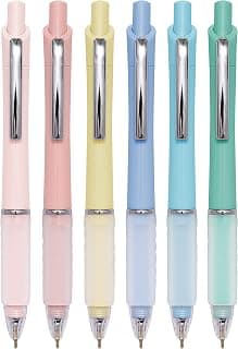 Aisibeiger Ball Point Pen Black Ink Ballpoint Pens with Super Soft Grip Medium Point 1.0mm Office Pens (6 pack)