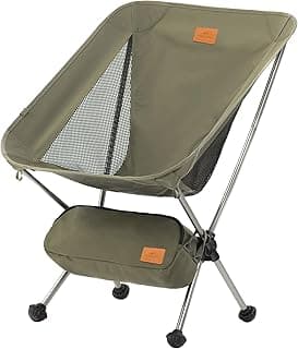 Naturehike YL08 Ultralight Camping Chair, 2.38 LBS Portable Backpacking Chair with Anti-Sinking Feet, Lightweight Compact Folding Hiking Camp Chair