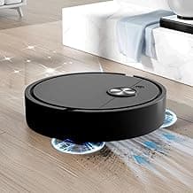 3-in-1 Self-Emptying Robot Vacuum and Mop, Auto Mop & Vacuum for Hardwood Floors & Carpets, Handles Pet Hair