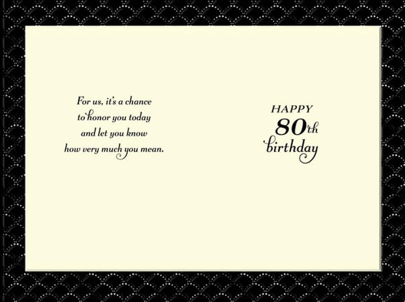 Hallmark 80th Birthday Card (Honor You Today)