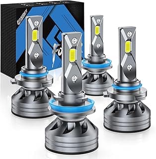 9005/HB3 H11/H9/H8 Light Bulbs Combo, 110000LM 1400% Ultra-Bright 6500K White, 1:1 Size Easy Install, HB3 H9 H8 Fog Light Bulbs with 22,000 RPM Fan CANbus Ready, Back Up Light Assemblies Pack of 2