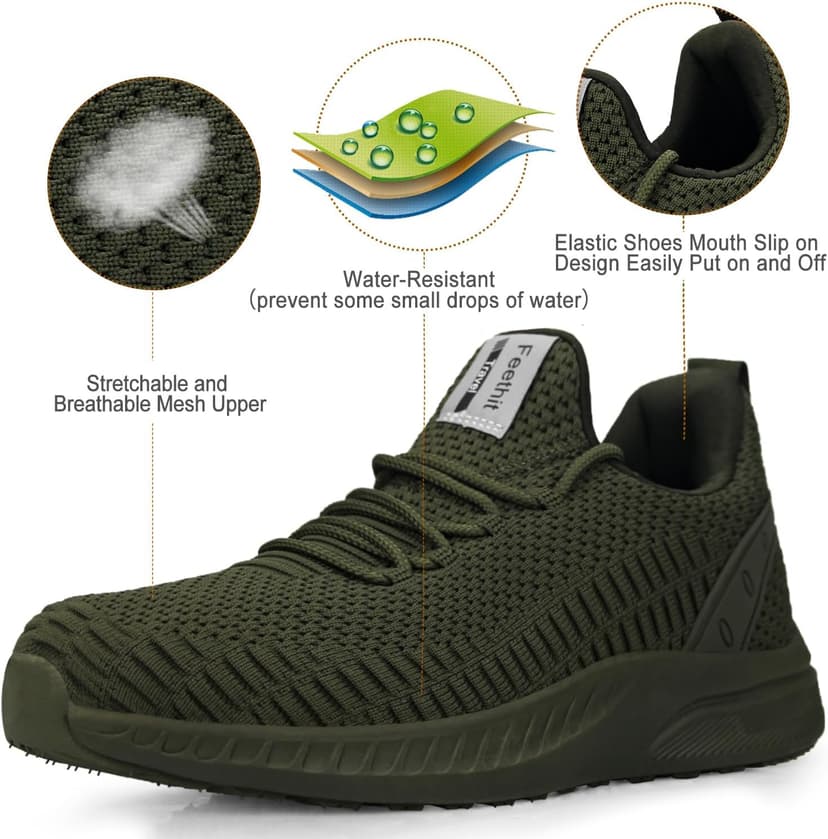 Feethit Women Tennis Running Shoes Walking Shoes Lightweight Casual Sneakers for Travel Gym Work Woman Waitress Nurse