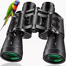 20x50 High Powered Binoculars for Adults, Clear Durable Binoculars for Bird Watching Sightseeing Wildlife Watching Travel Hunting Football Games Stargazing with Carrying Case & Strap