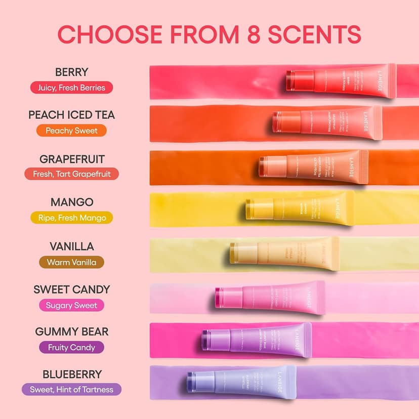 With Shea & Murumuru Butters for Hydrating, Moisturizing, Glossy, Non-Sticky Shine LANEIGE Lip Glowy Balm | Sheer Tinted Lip Treatment Balm Tube B0DVH22M8S