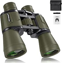 20x50 Hunting Binoculars for Adults High Powered with Low Light Night Vision - 28mm Large Eyepiece Professional Binoculars for Bird Watching Hiking Travel with BAK4 Prism FMC Lens, Green